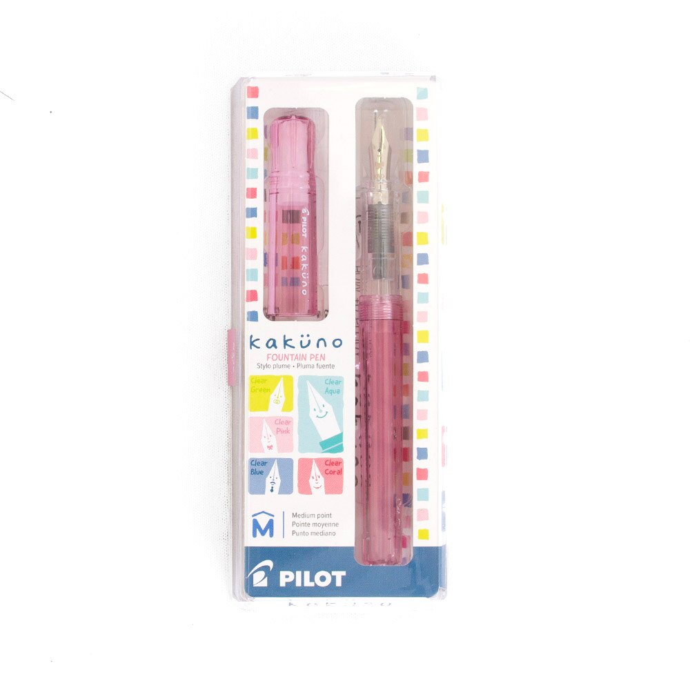 Pilot, Fountain, Art & School, Kakuno, Medium Nib, Pen, 836115, Pink